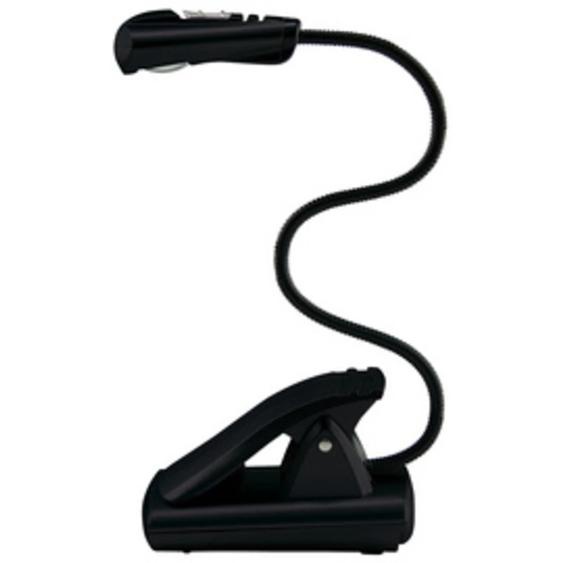 WEDO Lampe de lecture LED avec clip, mobile, 1 LED, argent