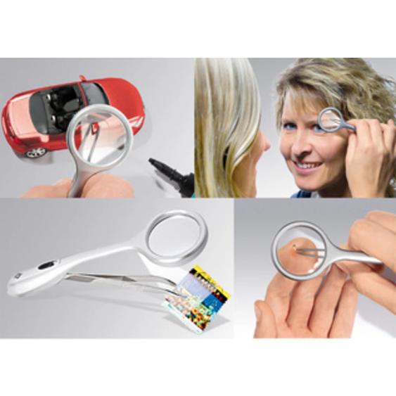 WEDO Pince à épiler avec loupe Trizette, avec lumière LED