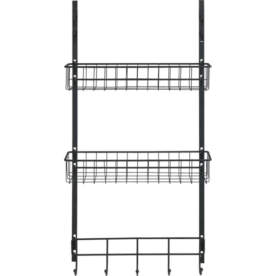 WENKO Étagère de porte noire Rangement sans percer