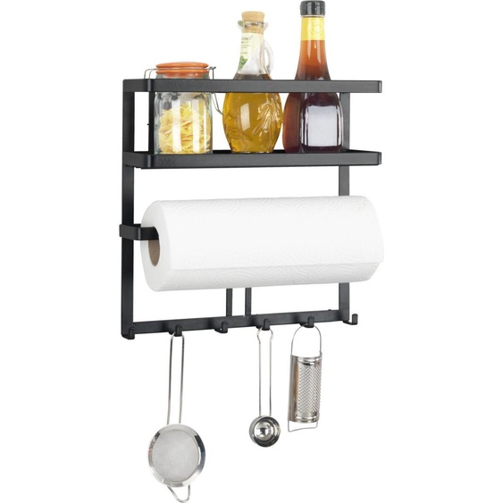 WENKO Étagère multifonction Gala en noir 30 x 33 x 9 cm