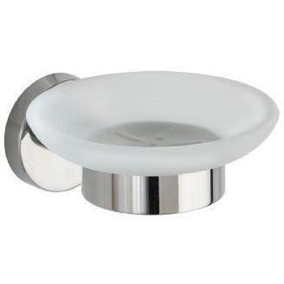WENKO Porte savon Bosio Shine, porte savon mural, acier inox, 11x5,5x13 cm, brillant