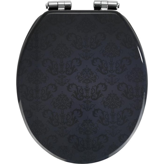 WENKO SIÈGE WC Bellevue Abaissement automatique Couvercle WC Lunettes MDF Ornements