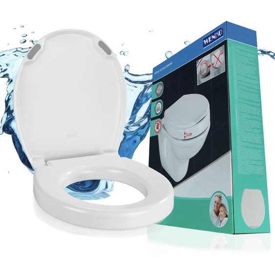 WENKO WC Couvercle Secura Comfort WC Automatique Siège Augmentation de surface