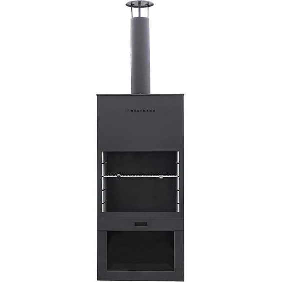 Westmann acier Barbecue four de terrasse noir 41x70x229 cm