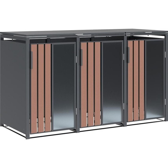 Westmann Status 3 Box pour poubelles en métal 3x240 L Anthracite