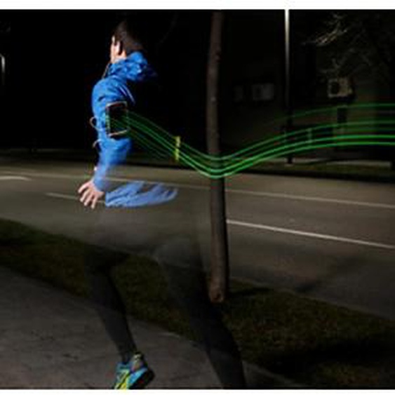 WHEEL BEE Brassard de running Night Hawk, noir