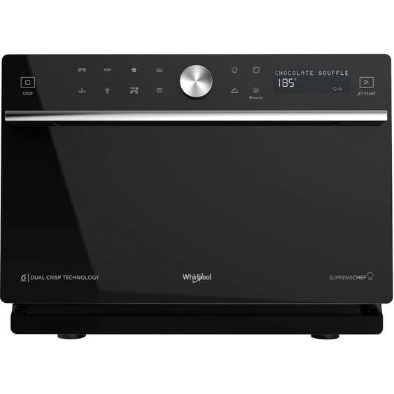 Whirlpool - Micro-ondes posables, combiné, Supreme Chef, 33L, crisp, vapeur, 6eme s MWSC9133SB