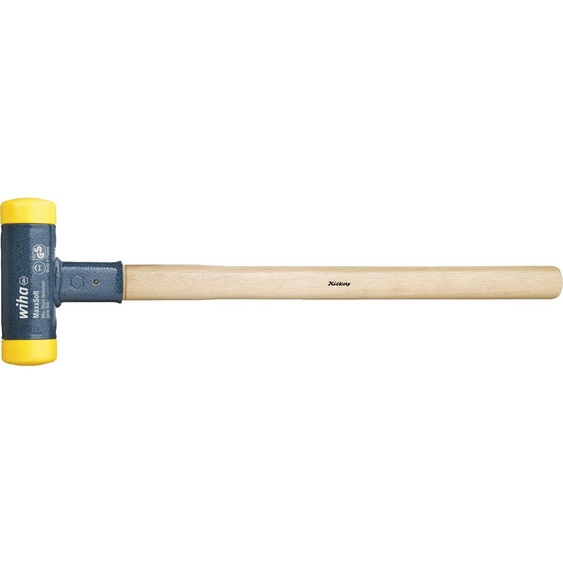 Wiha 02099 Rückschlagfreier Schonhammer mit Hickory-Holzstiel 2600 g (02099)