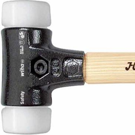 Wiha 26646 hammer Mallet Black, White, Wood