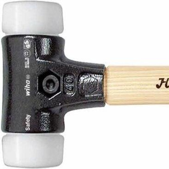 Wiha 26647 hammer Mallet Black, White, Wood
