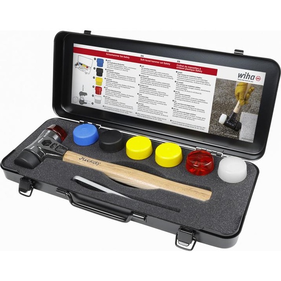 Wiha 832B801 44008 Marteau de protection mi-dur, mi-doux, très dur 280 mm (44008)