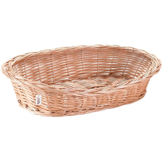 Wiklinowy wiat - Panier pour chien en osier tressé pour grands chiens - Naturellement chaud, respirant et élégant - Différentes tailles : 110 x 75 x 23 cm - sans coussin