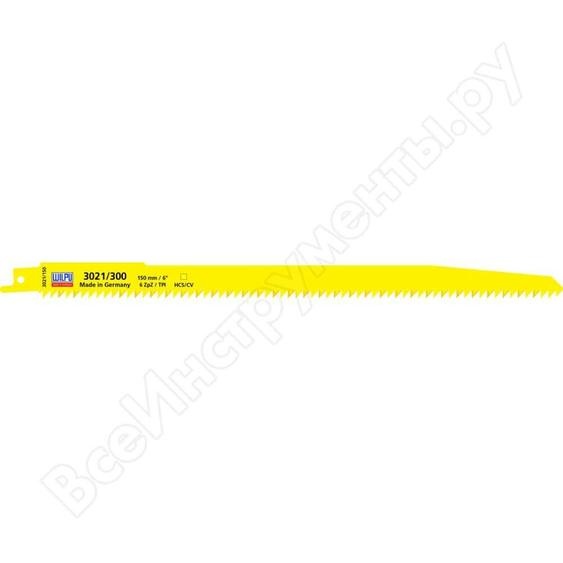 Wilpu 2 lames de scie sabre pour le bois et le plastique 300x19x1,27mm Z6