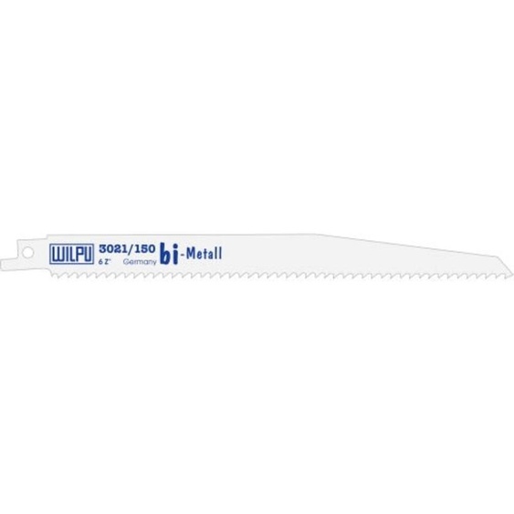 Wilpu 5 lames de scie sabre pour le bois et le plastique 150x19x1,27mm Z6
