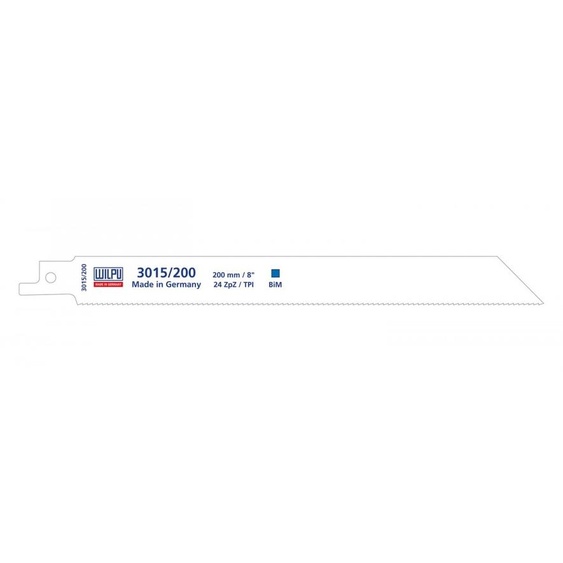 Wilpu 5 lames de scie sabre pour le métal 200x19x0,9mm Z24