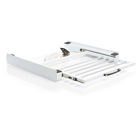 Wiltec - Cadre de superposition pour machine à laver – 605 x 545 x 75 mm – charge max. 150 kg – avec Tablette coulissante angulaire et