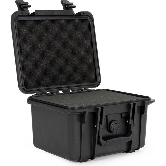 Wiltec Mallette de transport universelle robuste – 27 x 23,1 x 18 cm – en PP et Fibre de verre – avec Mousse cube personnalisable – Valise de protection pour équipements fragiles et délicats – IP67