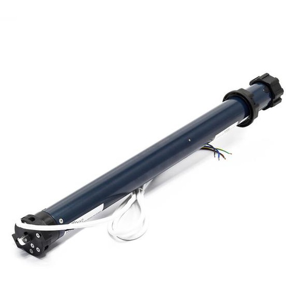 Wiltec - Moteur de volet roulant – 156 w / 20 Nm – pour arbres SW60 – avec Contact de fin de course mécanique & Indice de protection IP44 –