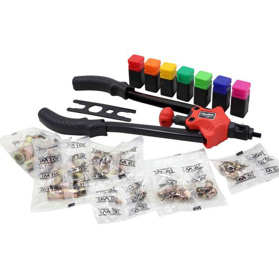 Pince rivets de traction Pour rivets aveugles à sertir les écrous Set 7 Mandrins interchangeables – Pince insert fileté