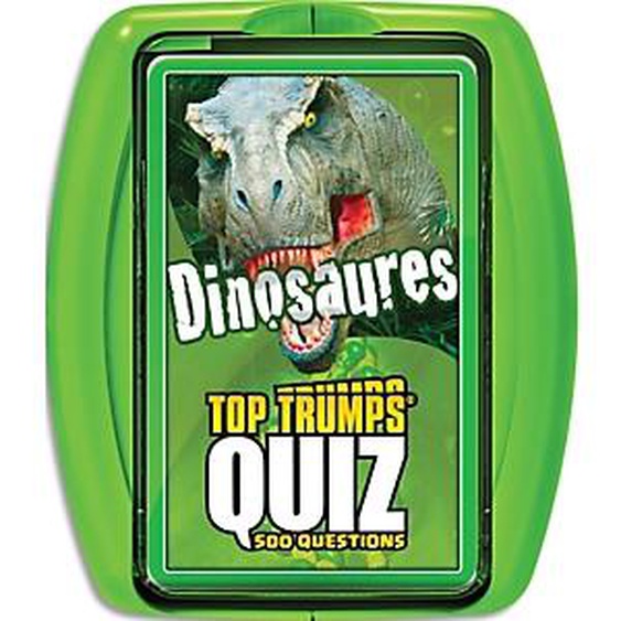 WINNING MOVES Jeu de société Quiz Dinosaures - En famille ou entre amis, avec 500 questions illustrées