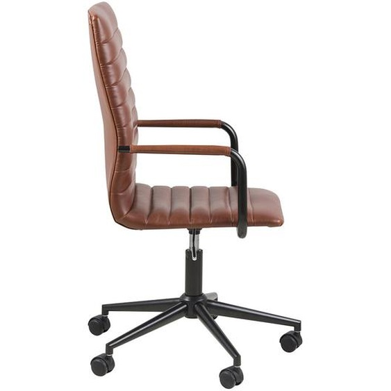 Winslow chaise de bureau Cuir synthétique marron.
