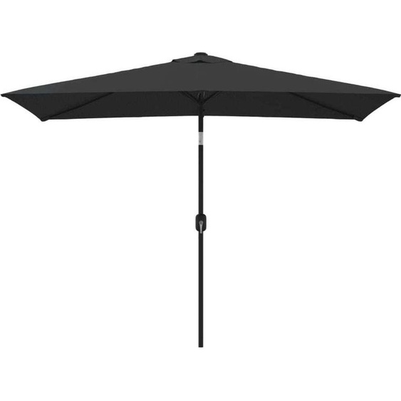 Winter Sale Parasol avec mât métallique 300x200 cm Noir - Parasols - clorisNeu7549659