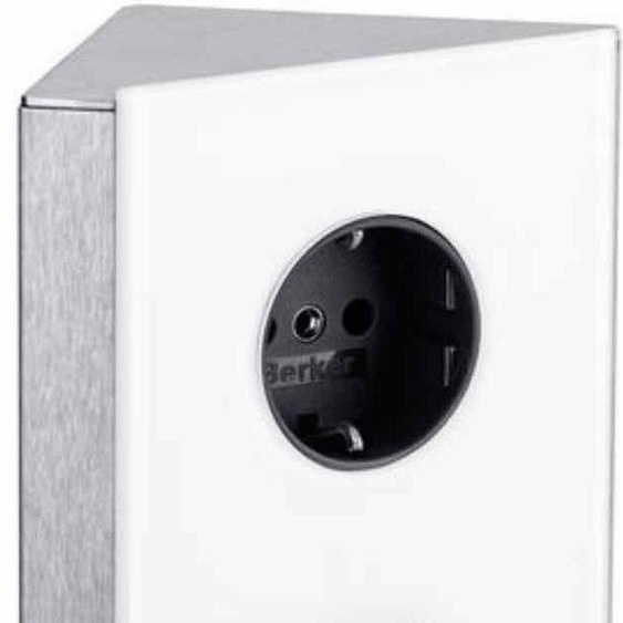 WIPO Mira Eck Glas, élément de prise dangle, acier inoxydable/verre blanc