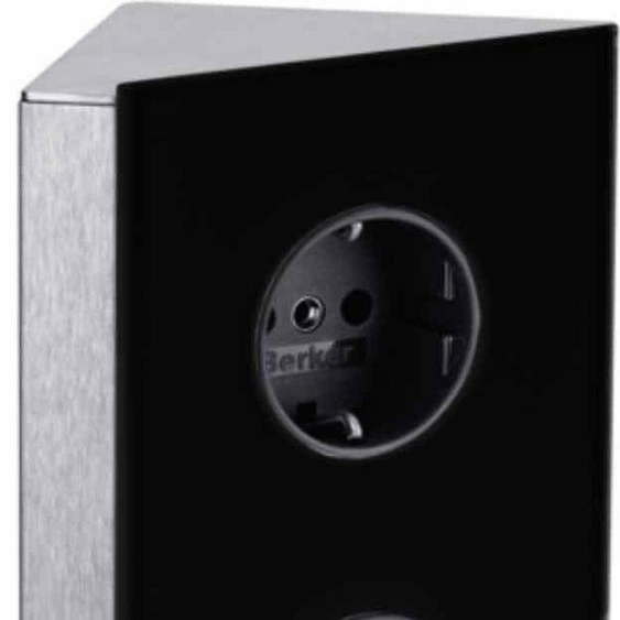 WIPO Mira verre dangle, tiroir dangle, acier inoxydable/verre noir