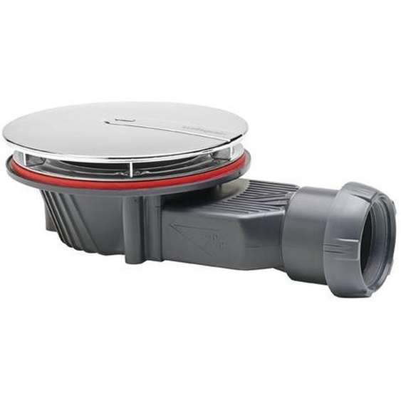 Wirquin - Bonde de douche extraplate 90mm dôme abs chromé slim+