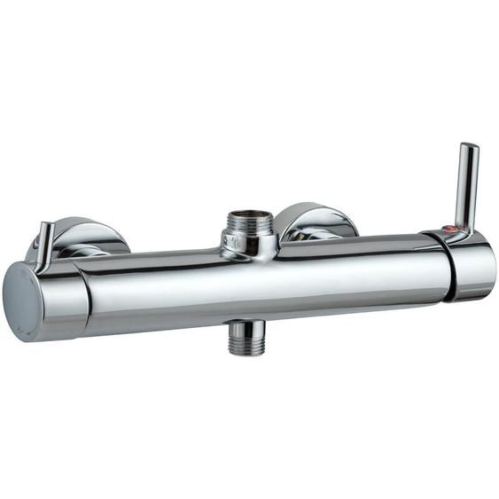 Wirquin - Mitigeur de douche mécanique rond en laiton sortie haute 1/2 60721398, gris