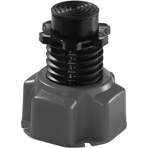 Wirquin Pro - Lot de 6 pieds pour receveur de douche Wirquin 30724316, noir