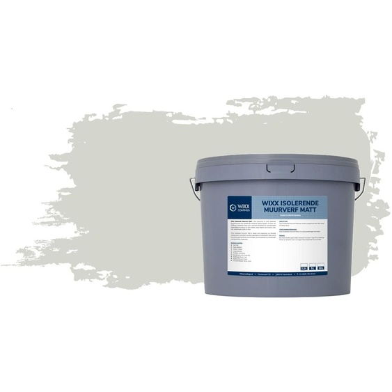 Wixx Peinture Murale Isolante Mate - RAL 9002 | Blanc gris - 5L