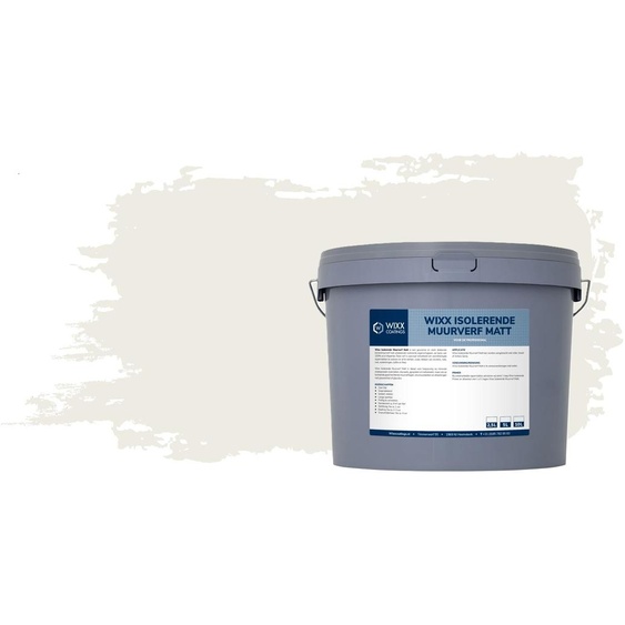 Wixx Peinture Murale Isolante Mate - RAL 9010 | Blanc pur - 5L