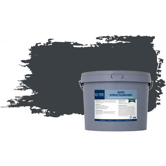 Wixx Peinture Structurée Mat - 10L - RAL 7016 | Gris anthracite - 10L
