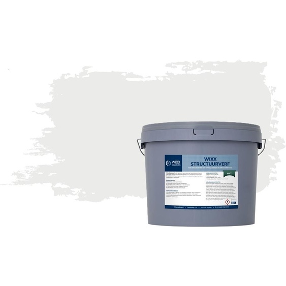 Wixx Peinture Structurée Mat - 10L - RAL 9003 | Blanc signal - 10L