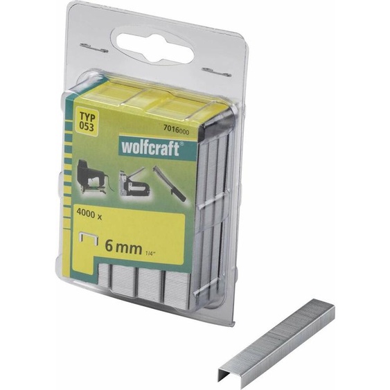wolfcraft 4000 Agrafes larges, acier type53 6mm