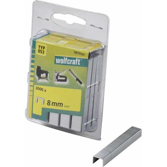 Wolfcraft Agrafes larges type 053/8 acier (3000pcs)