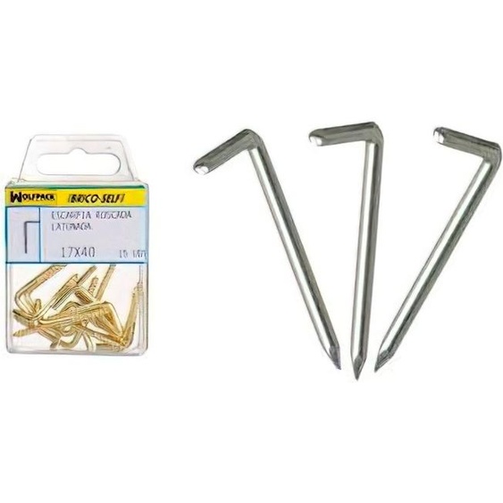 WOLFPACK LINEA PROFESIONAL - Pince à bec en acier 17x40 mm. Brico Self 8 pièces.