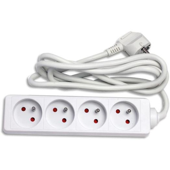 WONDAY Bloc multiprises électriques 4 prises électriques 1,5m GAE100362/B7505.04