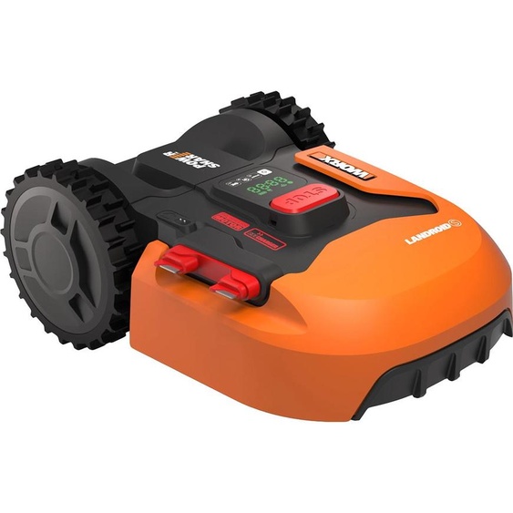 Worx Landroid S400 WR184E Robot de tonte orange, pour les jardins dune superficie allant jusquà 400 m²