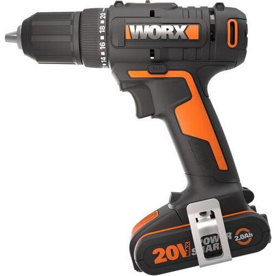 WORX Perceuse AKU 20V 45 Nm WX108 20V (2x2 Ah)