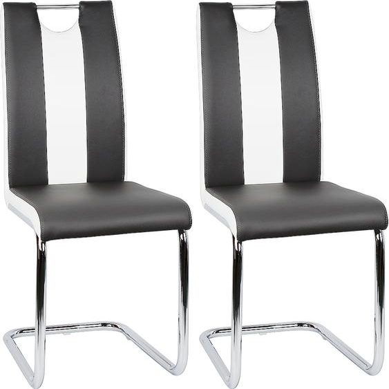 WYCTIN 2x Chaises de salle à manger Chaises à dossier haut à bascule