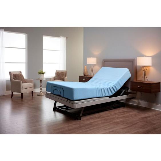 Matelas 90X190 medical- geriatrique Epaisseur 20 cm - Pour lit medicalise et articules - Mousse therapeutique - Dehoussable et impermeable