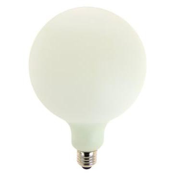 Ampoule LED déco éclairante Globe Opaline au verre lacté, culot E27, 12W cons. (100W eq.), 1521 lumens, lumière blanc neutre