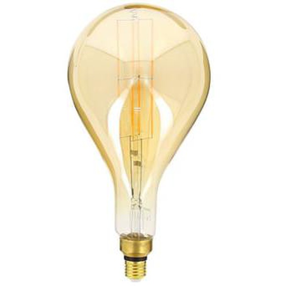 Ampoule LED déco Goutte Giant (XXL) au verre ambré, culot E27, 8W cons. (60W eq.), 800 lumens, lumière blanc chaud