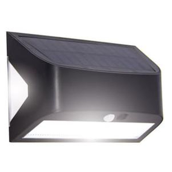 Applique murale hybride Solaire / USB, 700 Lumens, IP54, 3 modes déclairage, 10h dautonomie avec détecteur de mouvement
