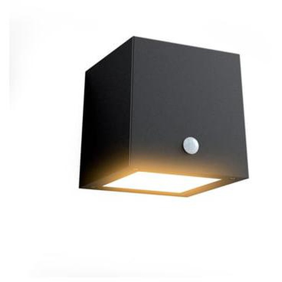Applique trapèze solaire LED IP44  à détection de mouvement, 200 Lumens
