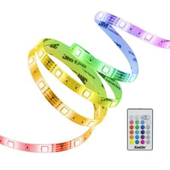 Ruban LED (kit complet) - 5m - RGB Digital - 166 modes déclairages multicolore