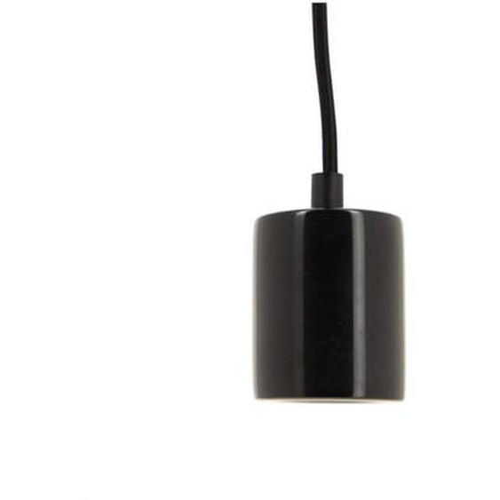 Suspension à douille en marbre noir, culot E27