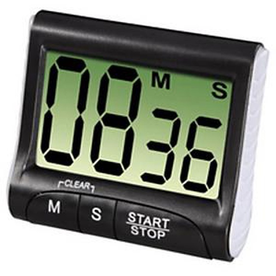 XAVAX Minuterie de cuisine Countdown, numérique, noir